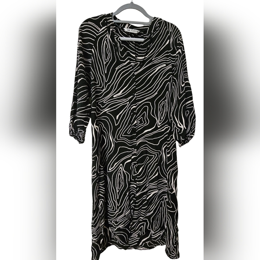Zara Button Down Dress Size Small